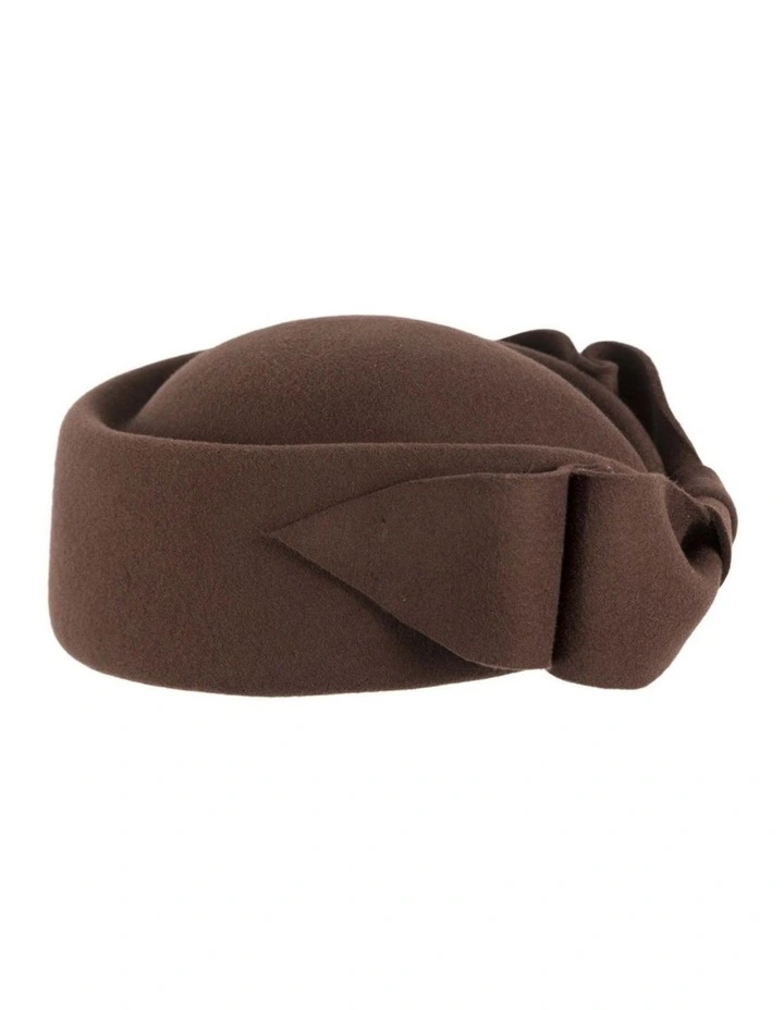 Chocolate Max Alexander Felt Pillbox Hat  Classic Winter Style J460BR image 5