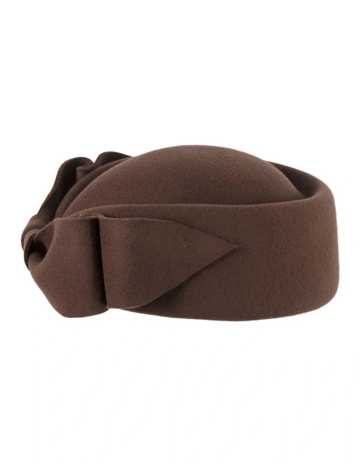 Chocolate Max Alexander Felt Pillbox Hat  Classic Winter Style J460BR image 6