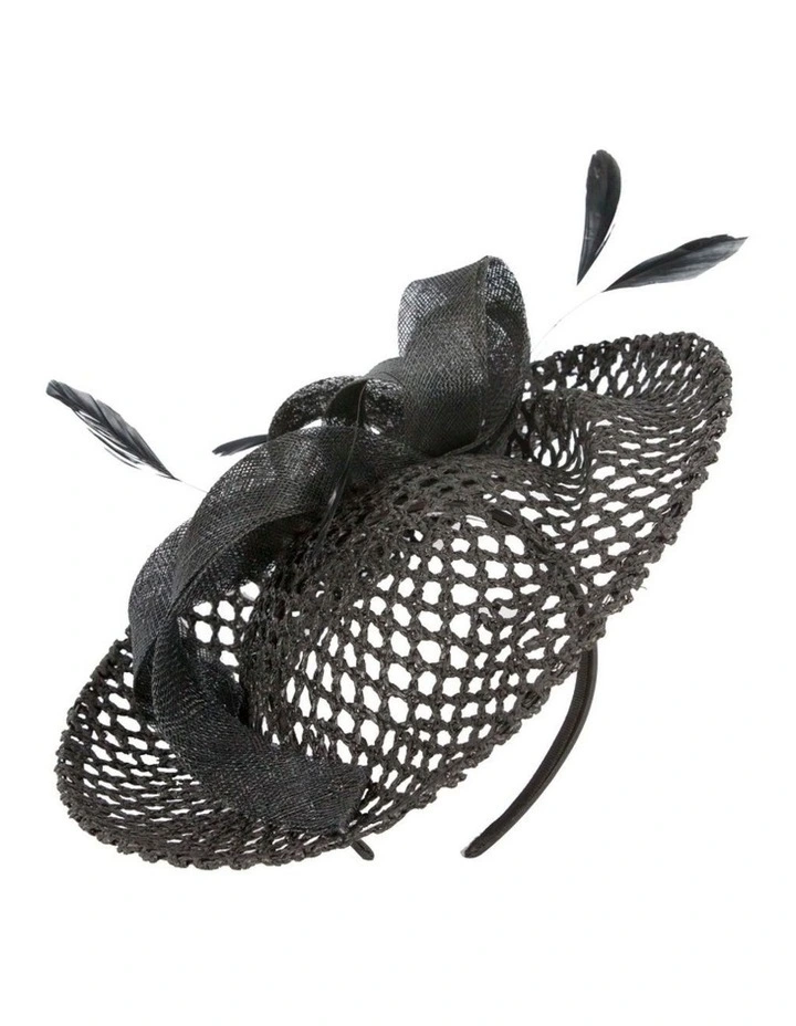 Black Plate Fascinator MA930B image 1