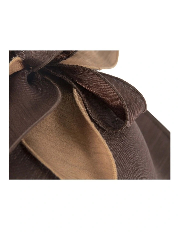 Chocolate Shantung Fascinator MA989BR image 3