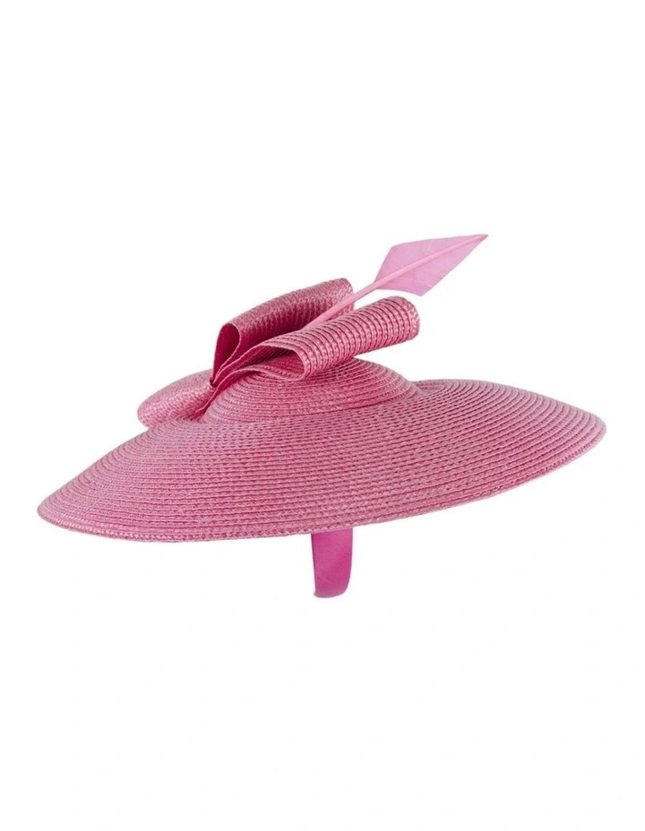 Fuchsia Saucer Fascinator hat MA979F image 2