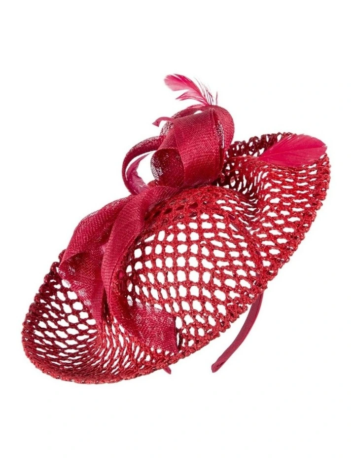 Red Plate Fascinator MA930R image 1