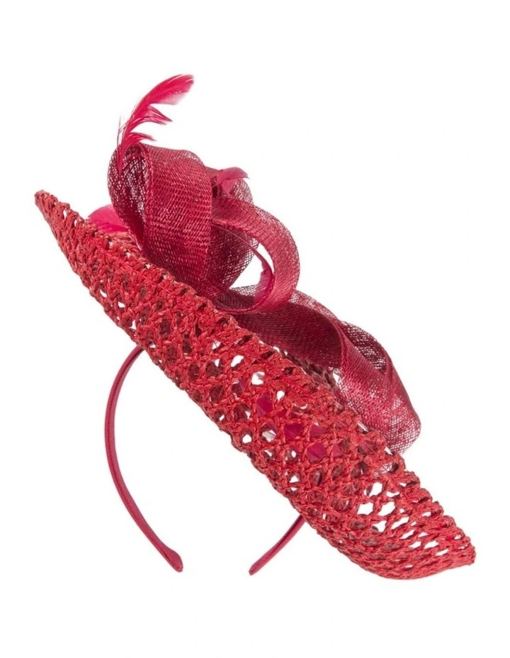 Red Plate Fascinator MA930R image 3