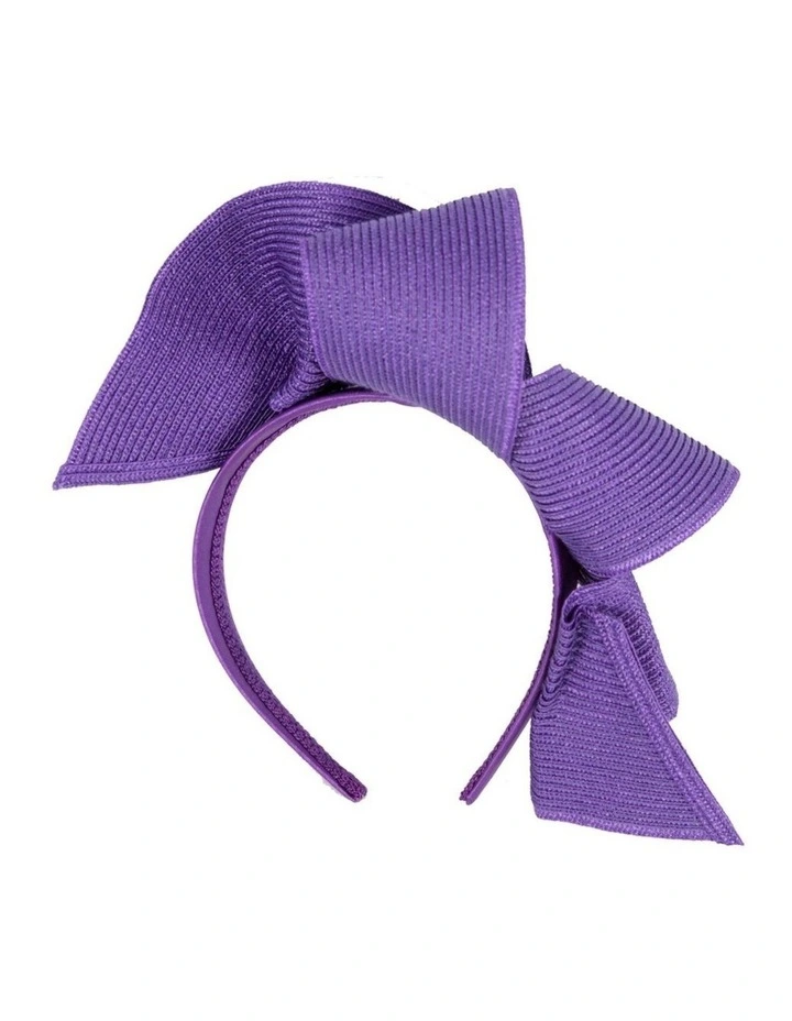 Large Purple Wave Racing Fascinator MA955PR image 3