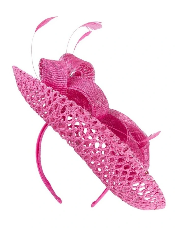 Max Alexander fuchsia plate fascinator MA930F image 3
