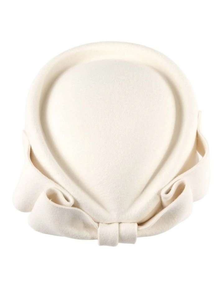 White Max Alexander Felt Pillbox Hat  Classic Winter Style J460WHT image 1