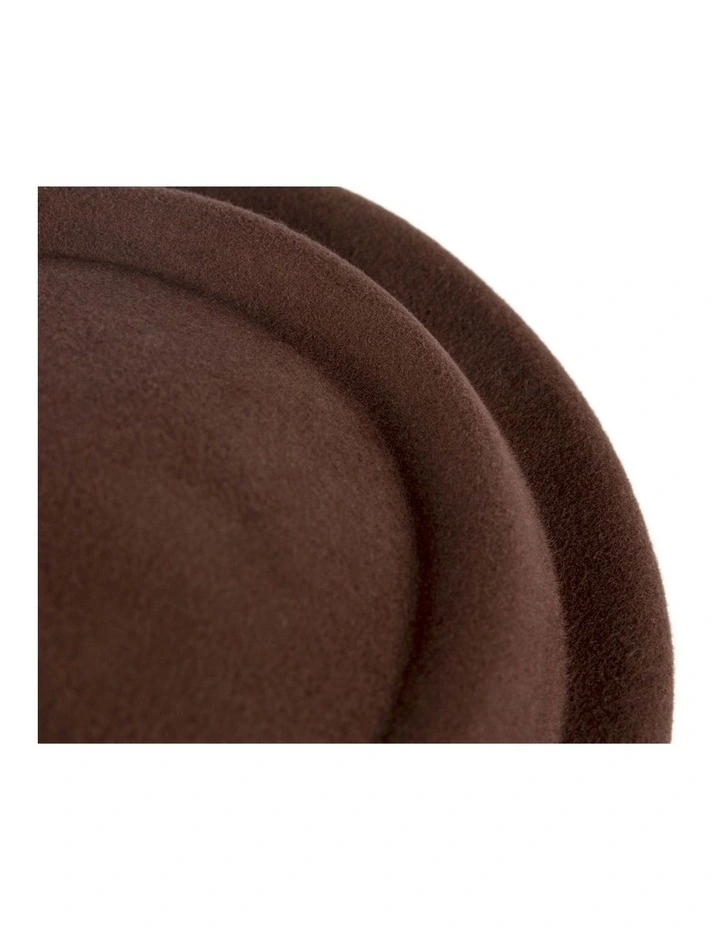 Chocolate Max Alexander Wool Felt Pillbox Hat J464BR image 5