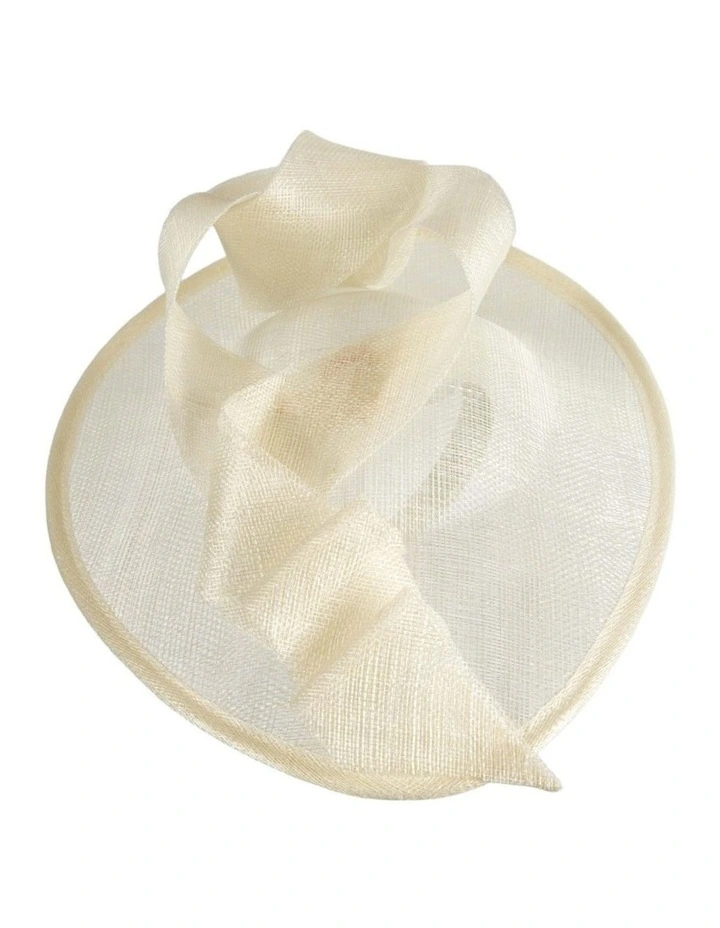 Cream Sinamay Fascinator MA1009C image 2