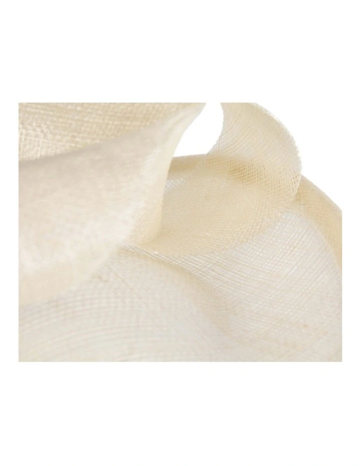 Cream Sinamay Fascinator MA1009C image 3
