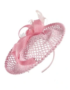 Max Alexander pink plate fascinator MA930PI