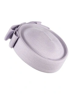 Lilac Braid Pillbox Hat with Bow by Max Alexander MA1032LI