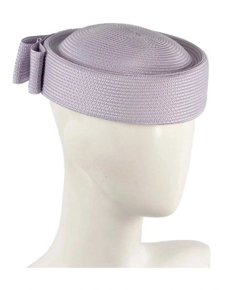 Lilac Braid Pillbox Hat with Bow by Max Alexander MA1032LI image 2