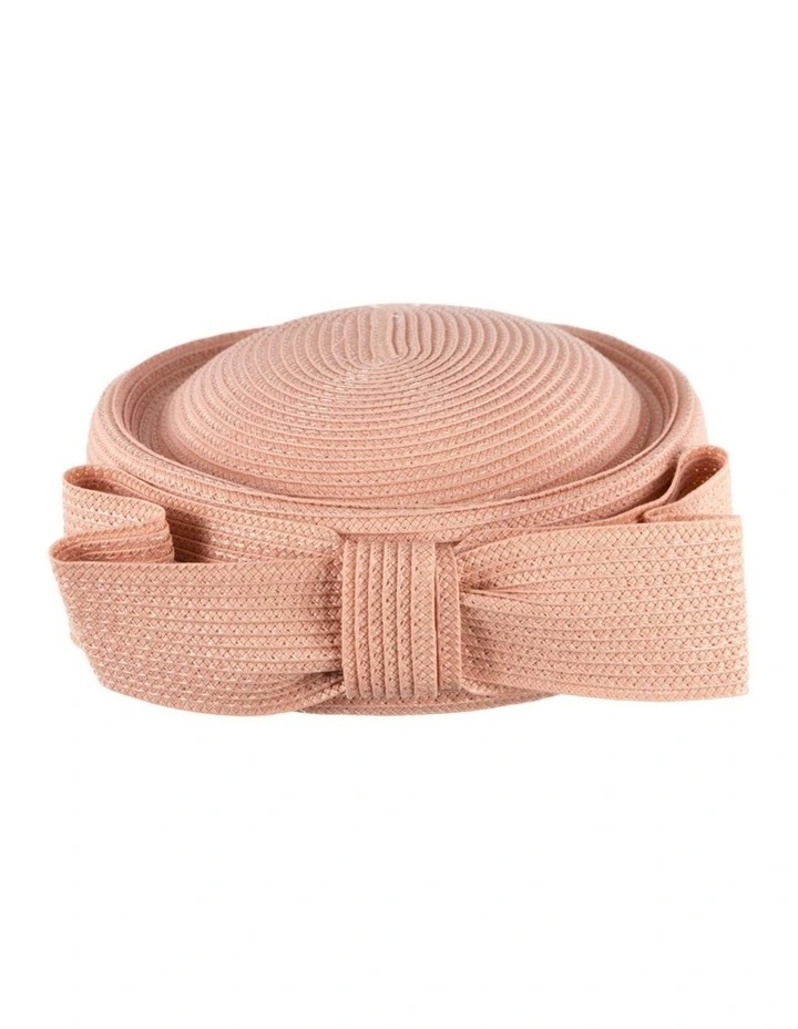 Coral Braid Pillbox Hat with Bow by Max Alexander MA1032CR image 6