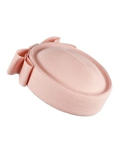 Pink Braid Pillbox Hat with Bow by Max Alexander MA1032PI
