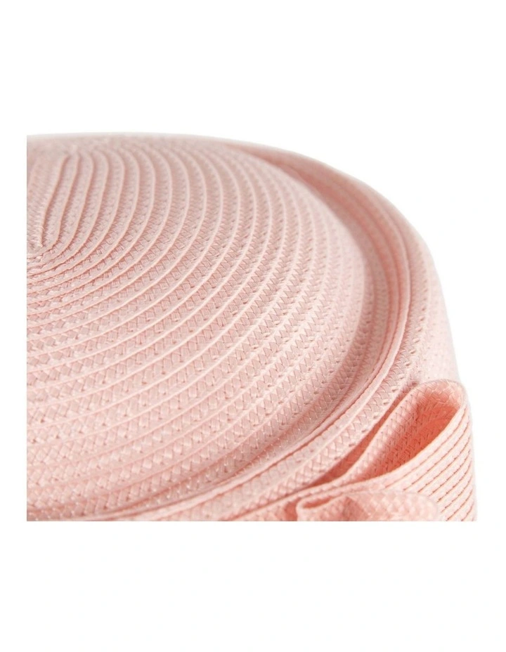 Pink Braid Pillbox Hat with Bow by Max Alexander MA1032PI image 5