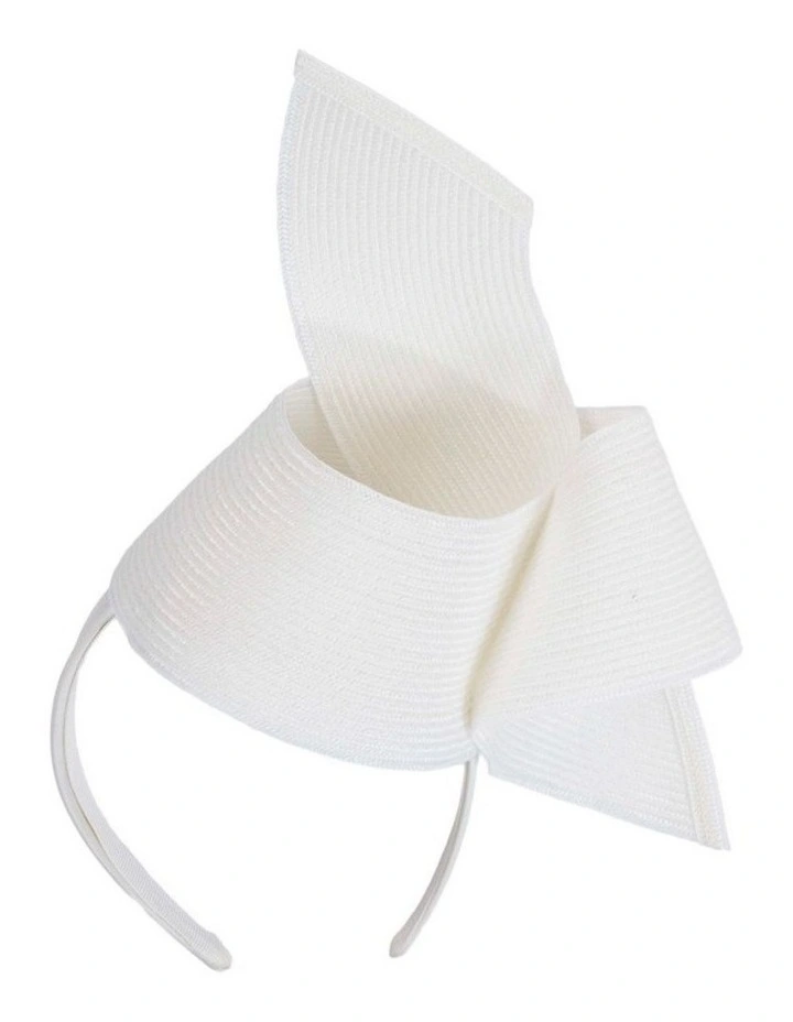Modern white fascinator by Max Alexander MA839W image 1