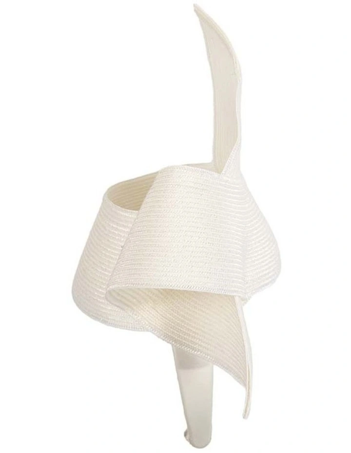 Modern white fascinator by Max Alexander MA839W image 2