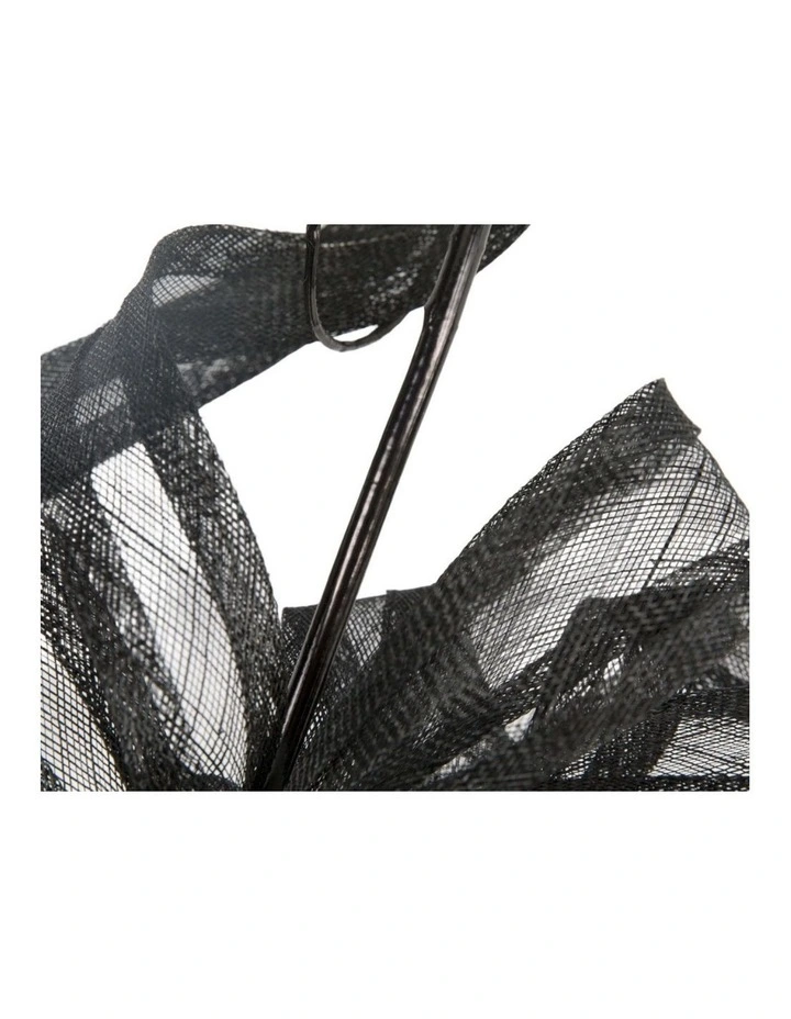 Black Sinamay Fascinator by Max Alexander MA1020B image 2