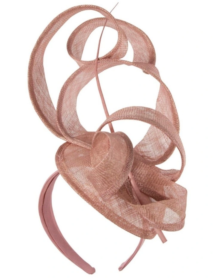 Dusty Pink Sinamay Fascinator by Max Alexander MA1011DP image 1