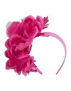 Fuchsia flower fascinator by Fillies Collection F653F