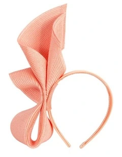 Coral Sculptural Fascinator Headband by Max Alexander MA1022CR