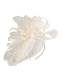 Cream Sinamay Fascinator by Max Alexander MA1002C
