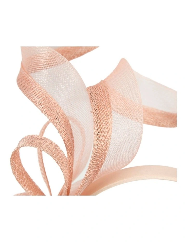 Petite Blush Sinamay Fascinator by Max Alexander MA1028BLSH image 2