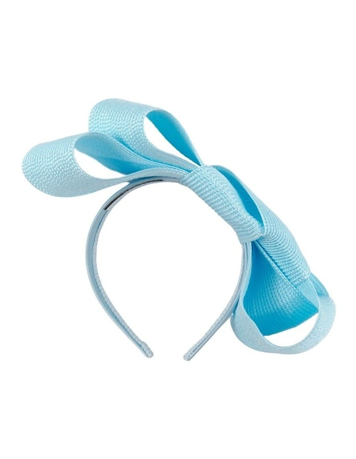 Light Blue Sculptural Bow Headband by Max Alexander MA1027LBL image 3