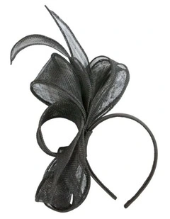 Black Loops Sinamay Fascinator by Max Alexander MA1017B