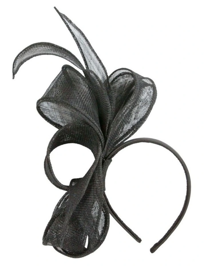 Black Loops Sinamay Fascinator by Max Alexander MA1017B image 1