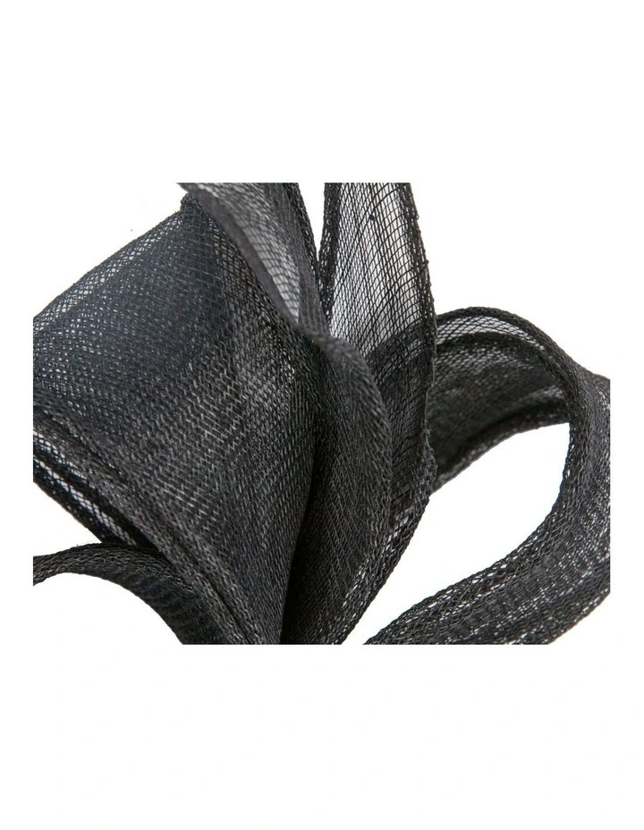 Black Loops Sinamay Fascinator by Max Alexander MA1017B image 2