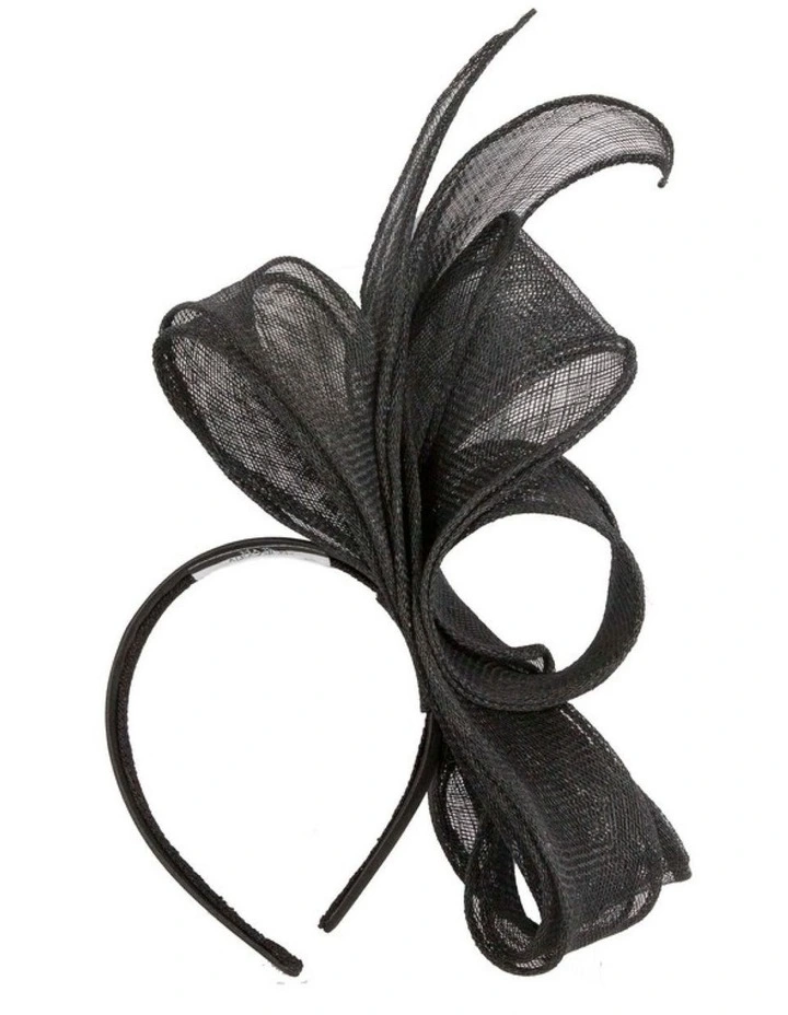 Black Loops Sinamay Fascinator by Max Alexander MA1017B image 3