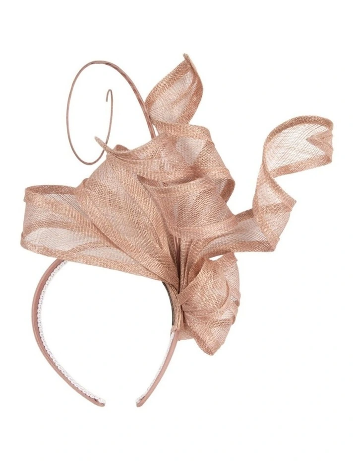 Taupe Sinamay Fascinator by Max Alexander MA1020TP image 3