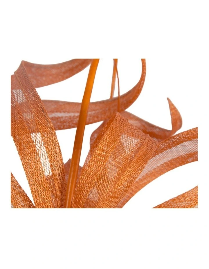Orange Sinamay Fascinator by Max Alexander MA1020OR image 2