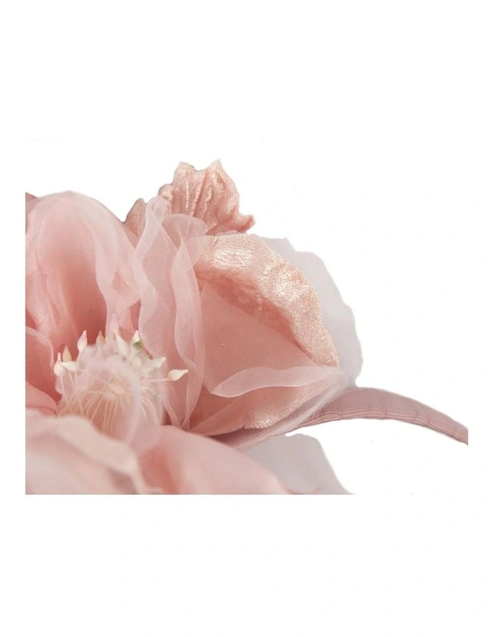 Pink flower fascinator by Fillies Collection F653PI image 2