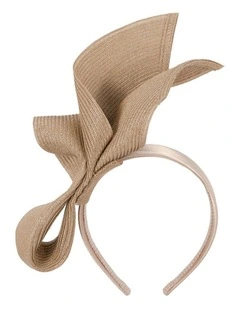 Nude Sculptural Fascinator Headband by Max Alexander MA1022NU
