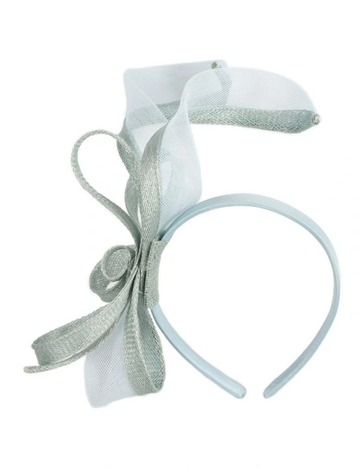 Petite Light Blue Sinamay Fascinator by Max Alexander MA1028LBL image 1
