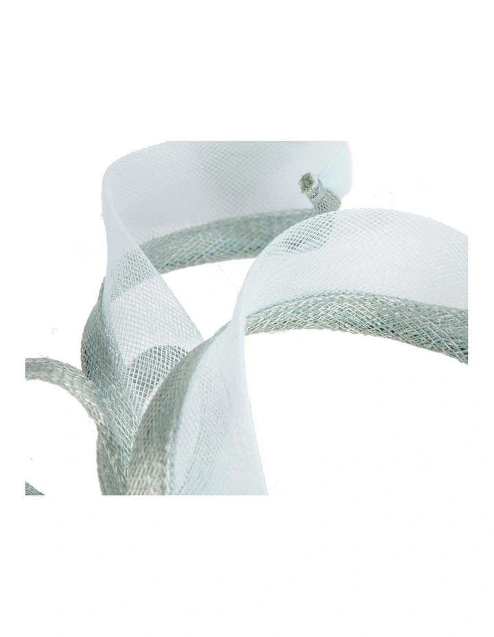 Petite Light Blue Sinamay Fascinator by Max Alexander MA1028LBL image 2