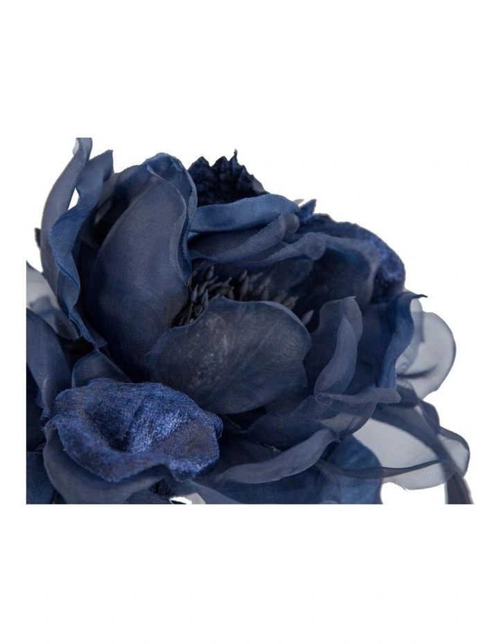 Navy flower fascinator by Fillies Collection F653 F653N image 2