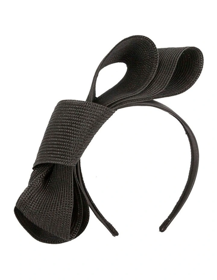 Black Sculptural Bow Headband by Max Alexander MA1027B image 1
