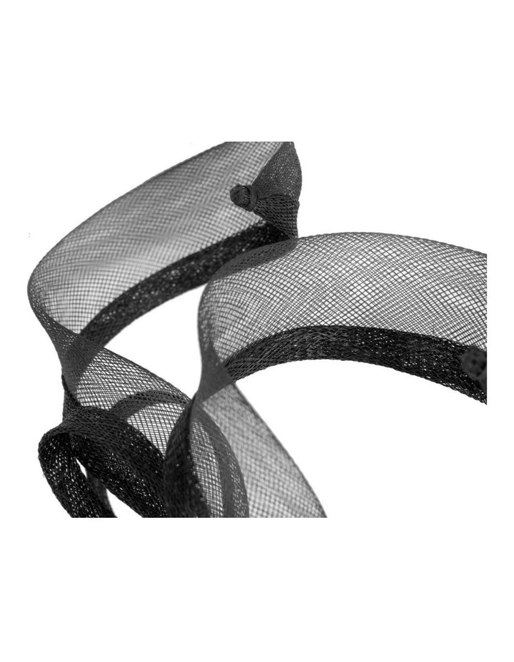 Petite Black Sinamay Fascinator by Max Alexander MA1028B image 2