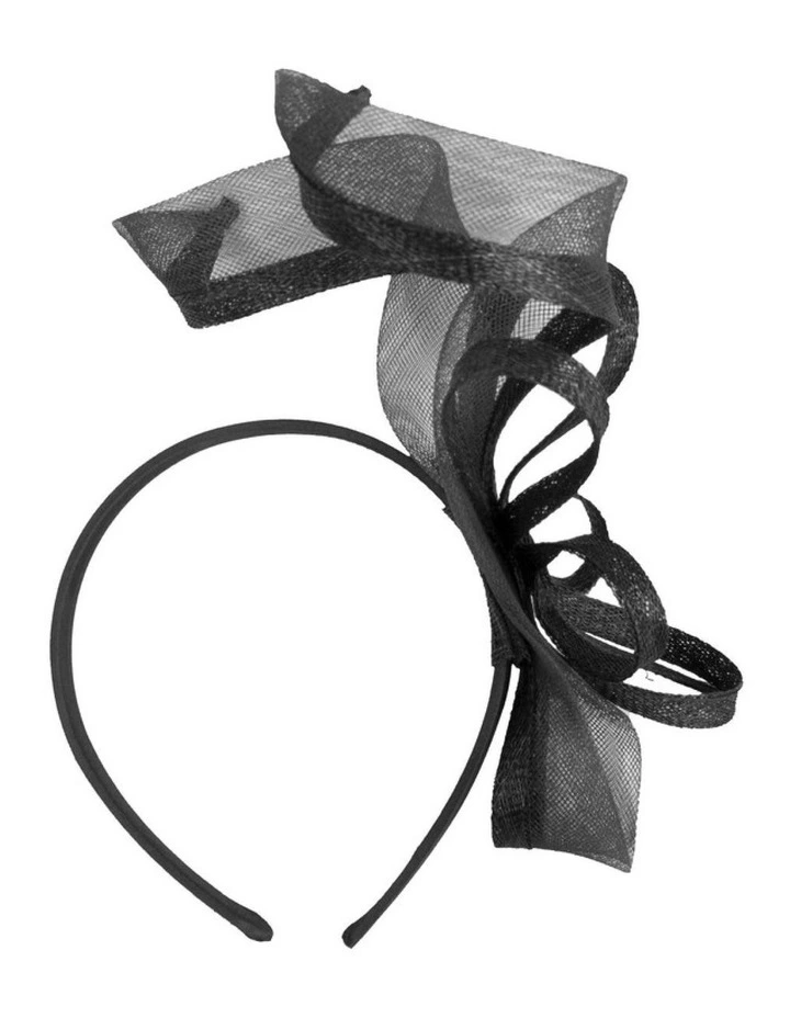 Petite Black Sinamay Fascinator by Max Alexander MA1028B image 3