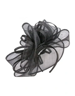 Black Sinamay Fascinator by Max Alexander MA1002B