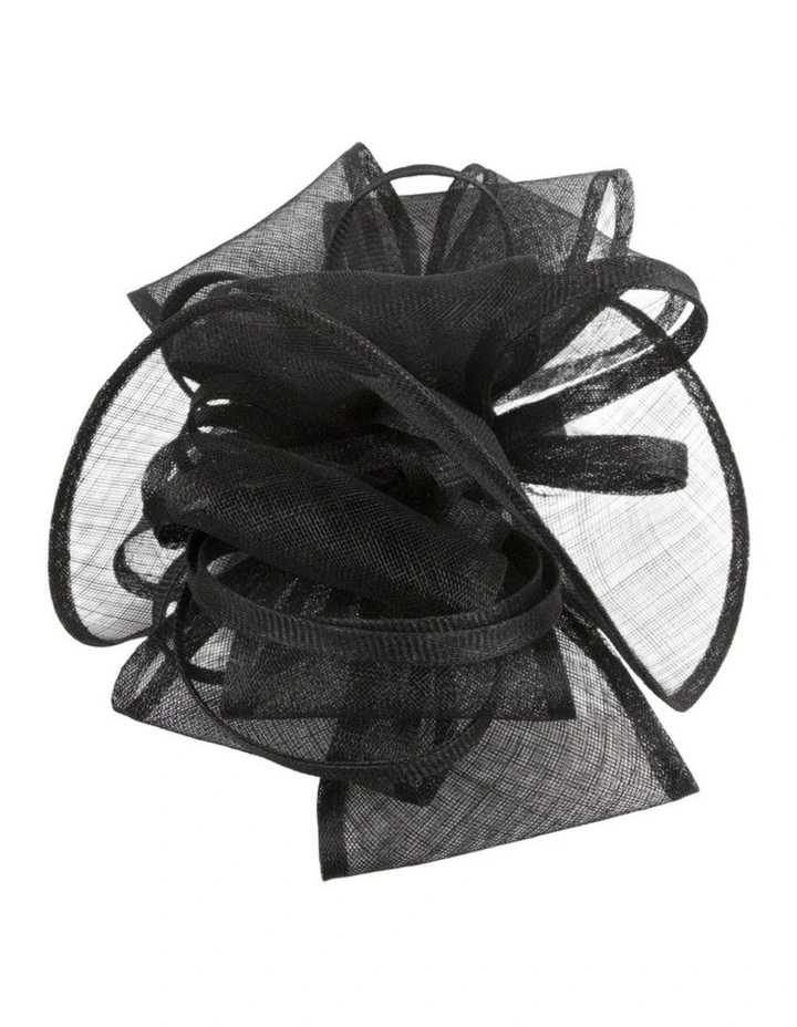 Black Sinamay Fascinator by Max Alexander MA1002B image 2