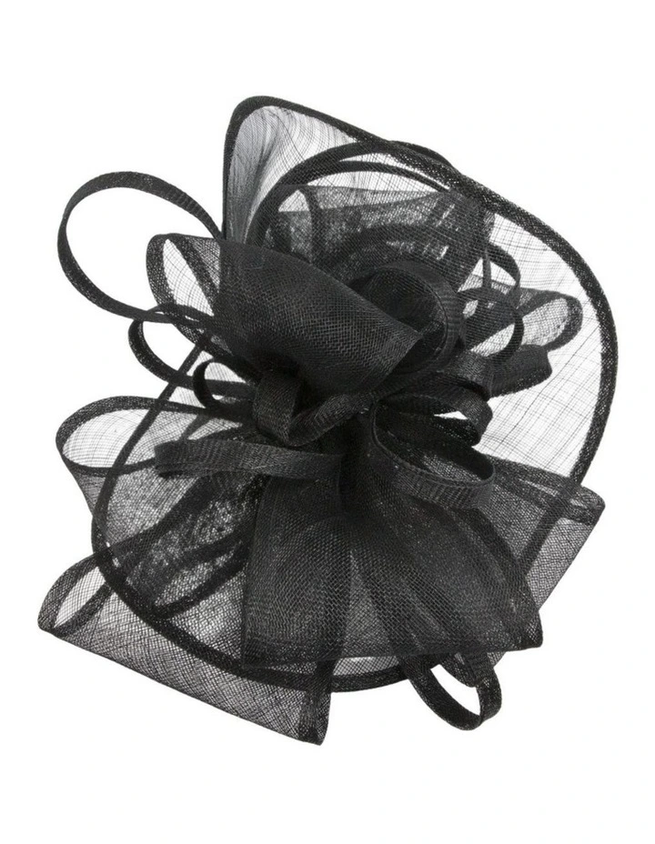 Black Sinamay Fascinator by Max Alexander MA1002B image 3