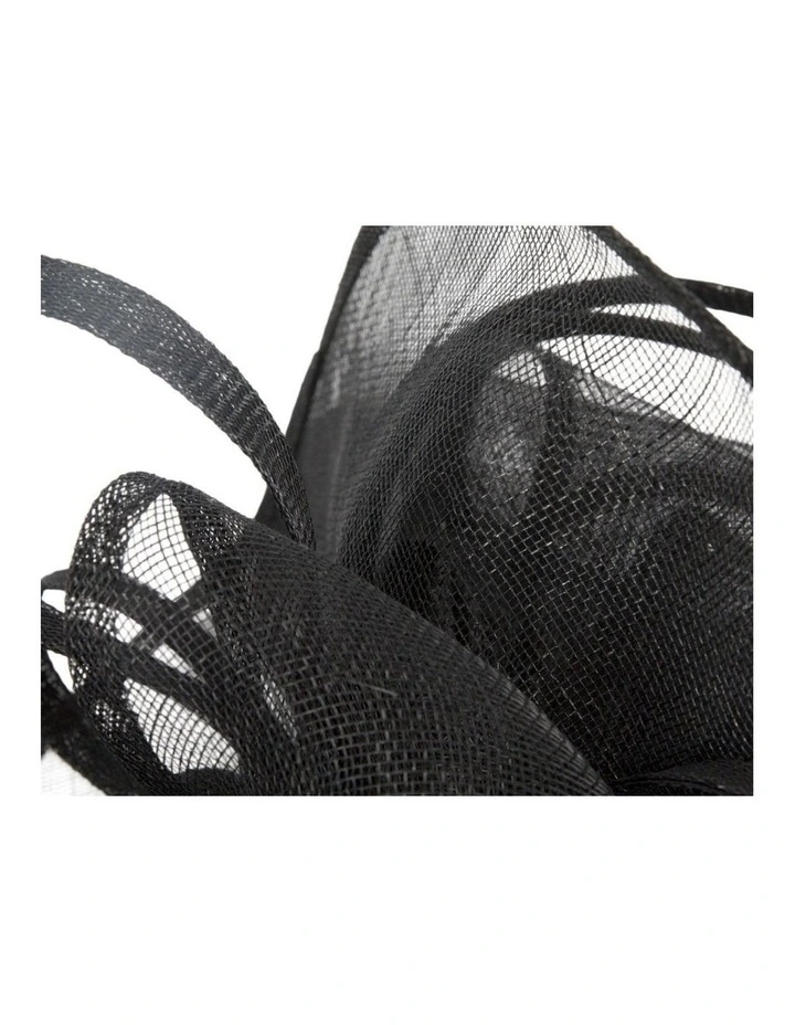 Black Sinamay Fascinator by Max Alexander MA1002B image 4