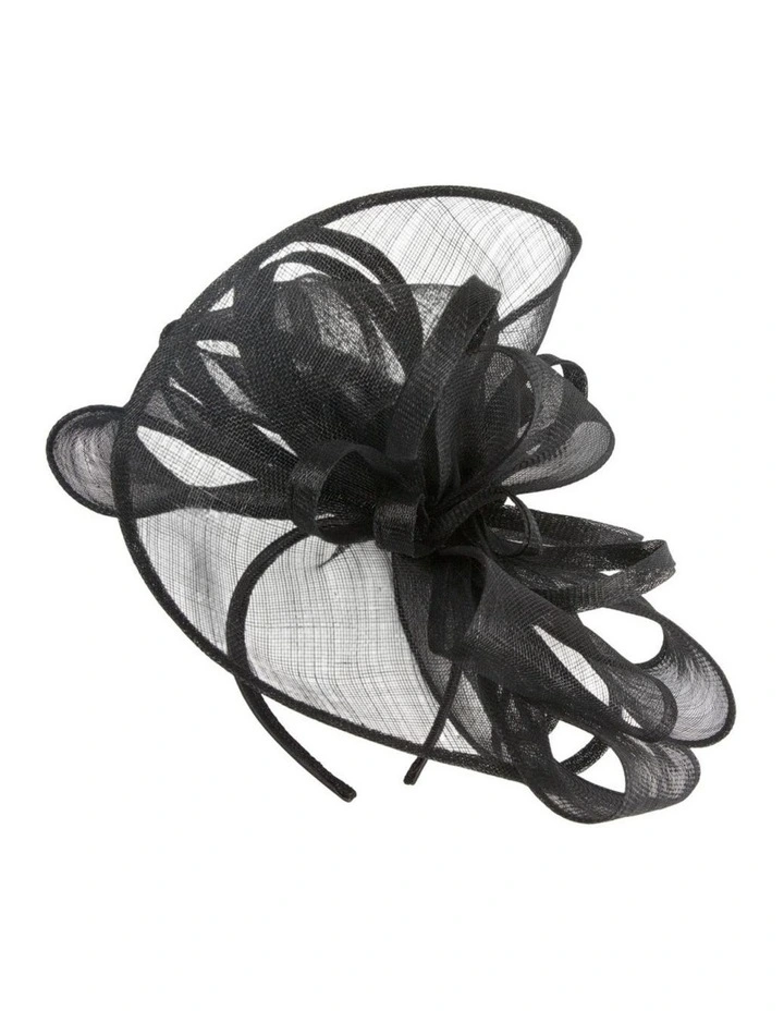 Black Sinamay Fascinator by Max Alexander MA1002B image 5