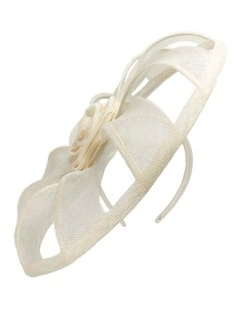 Cream Sinamay Fascinator by Max Alexander MA1003C