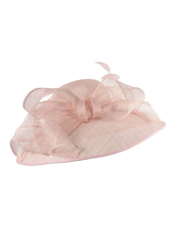Large light pink sinamay fashion hat by Max Alexander MA988LPI image 3