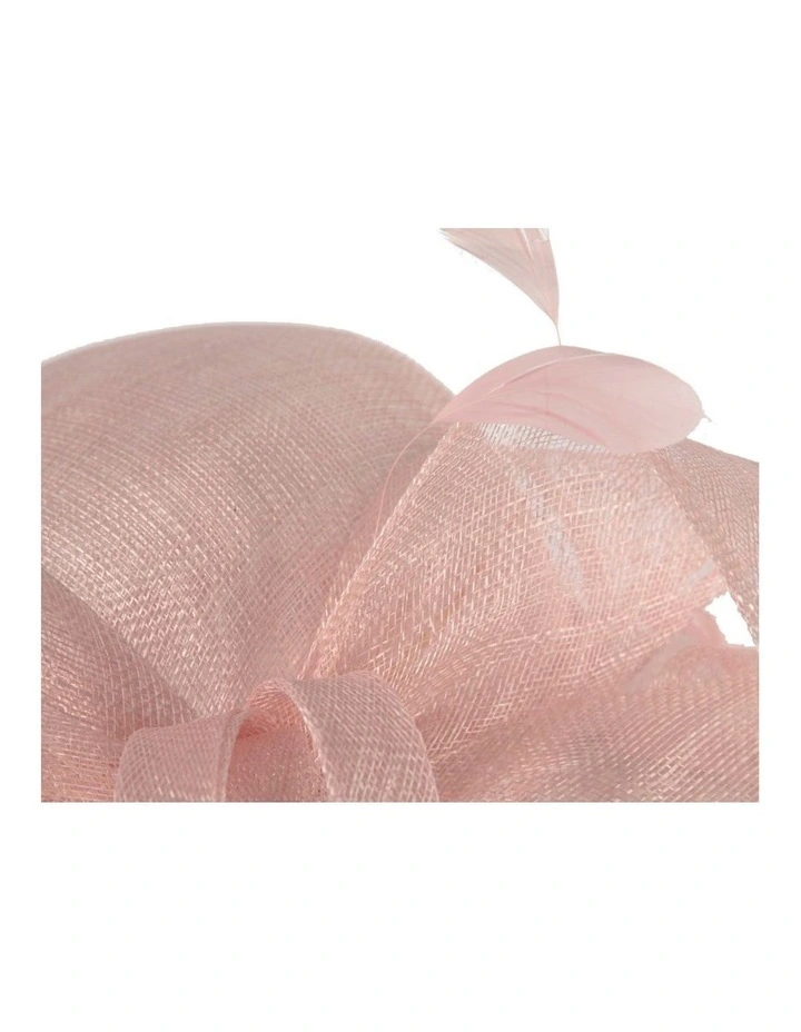 Large light pink sinamay fashion hat by Max Alexander MA988LPI image 4